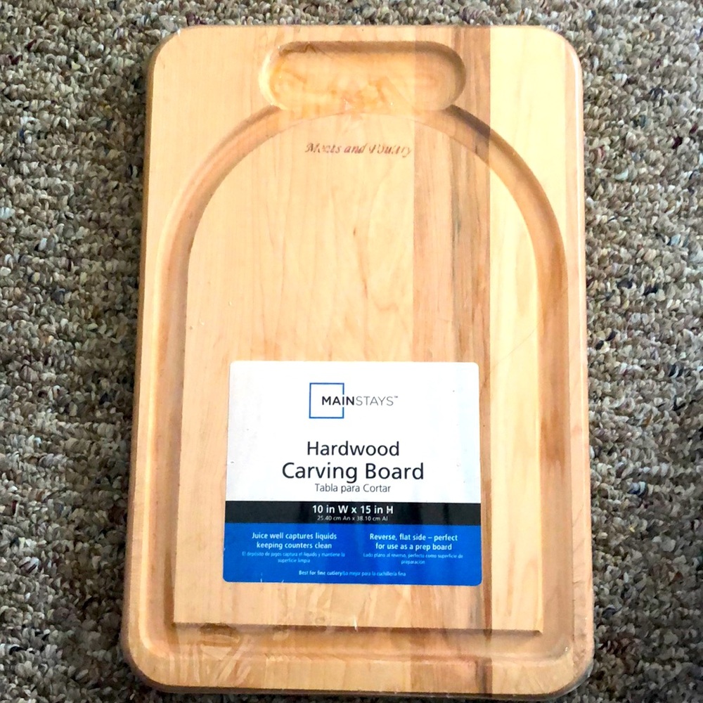 Hardwood Cutting Board, new with tags